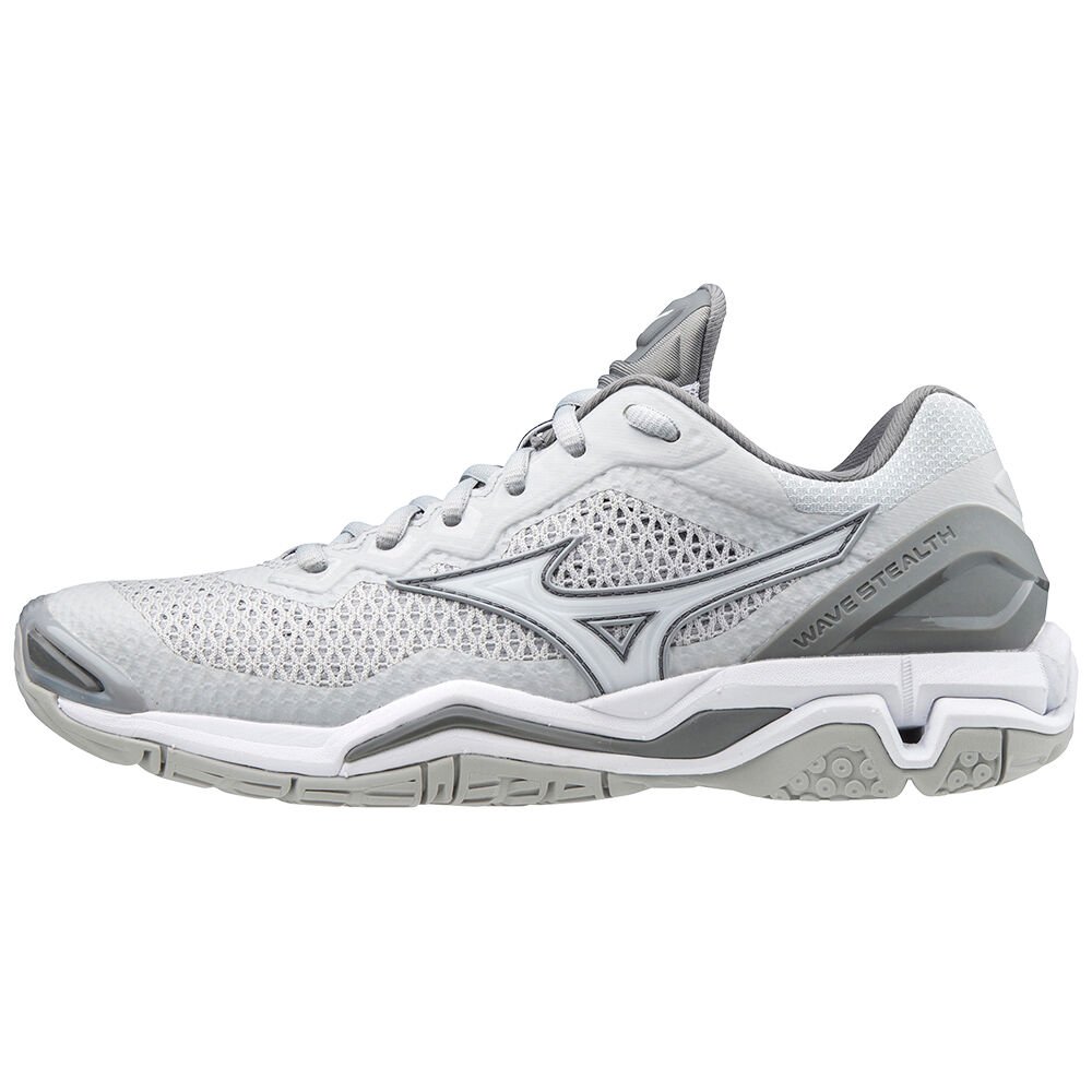 Mizuno Women's Handball Shoes Wave Stealth V White - LRATEBZ-10